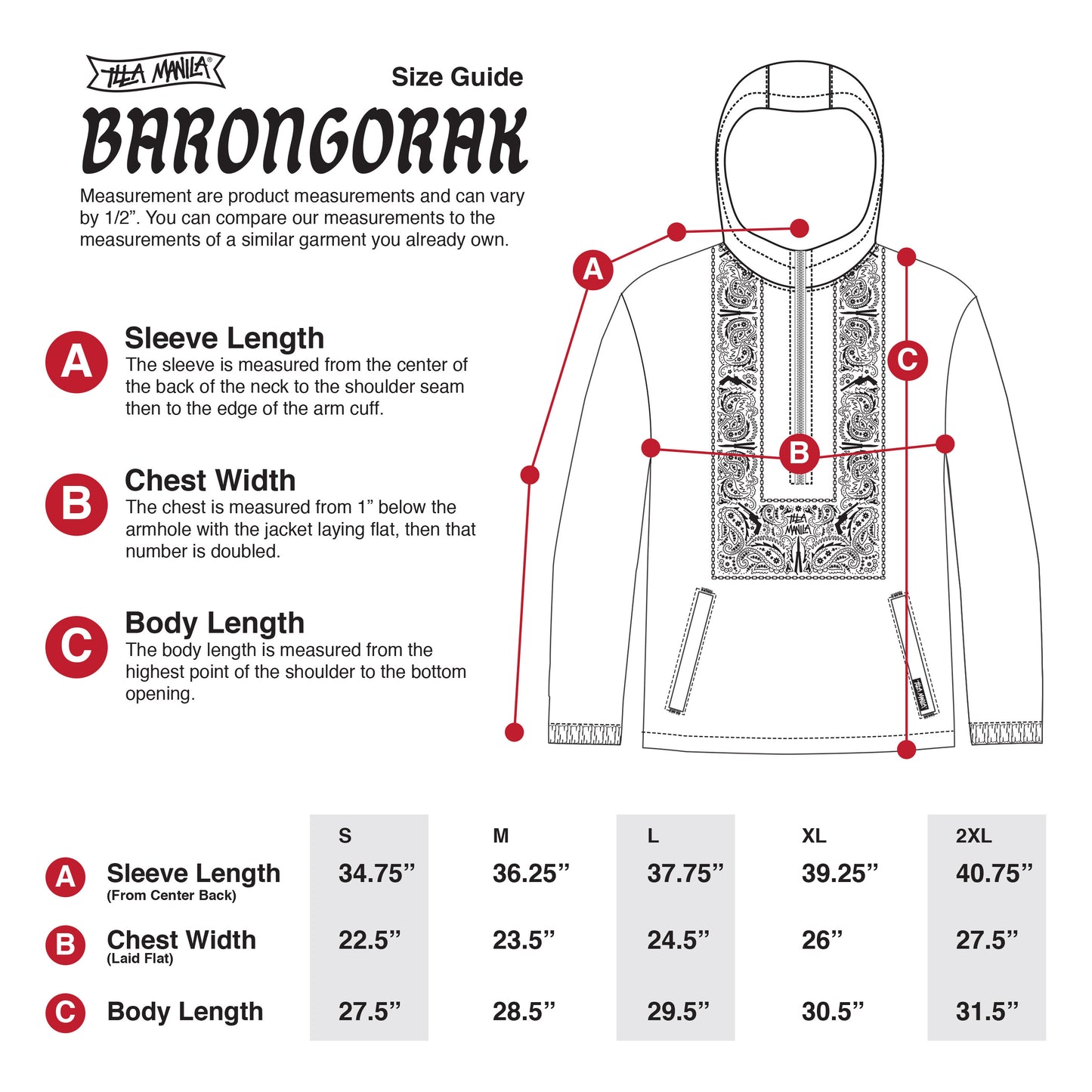 Barongorak Pullover Jacket - Bone