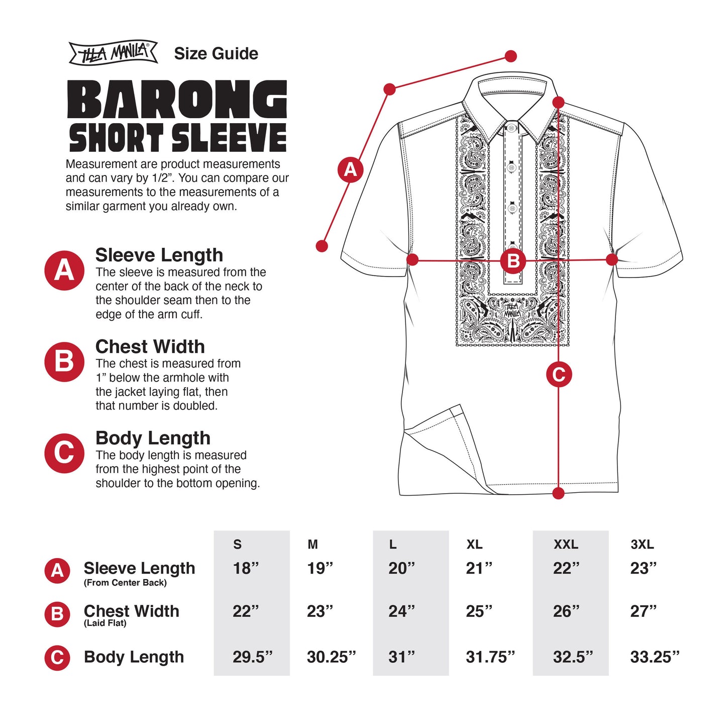Barong Short Sleeve - Kapatid Khaki