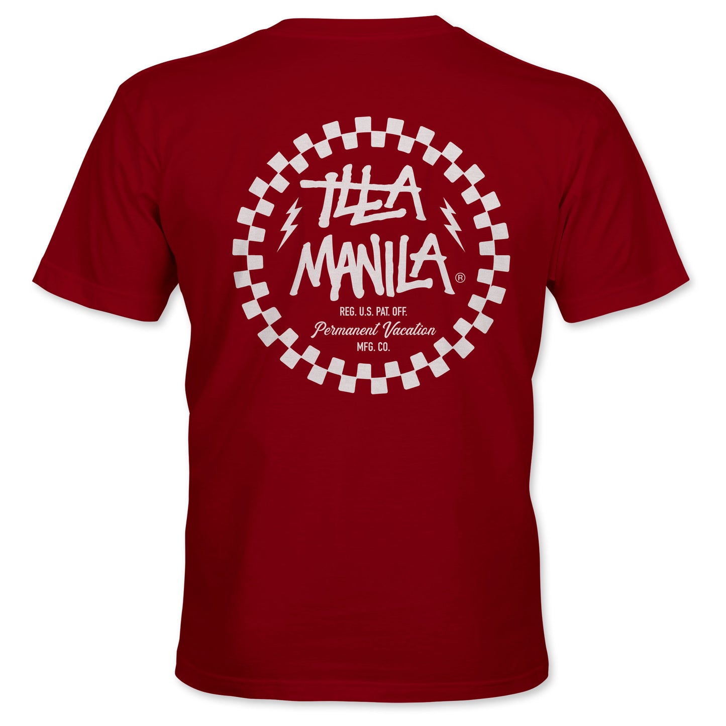 Circle Checks T-shirt - Cardinal Red
