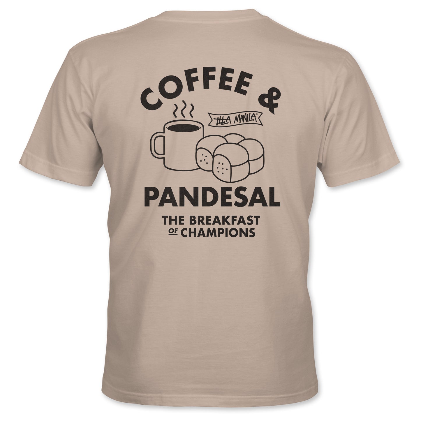 Coffee and Pandesal T-shirt - Sand
