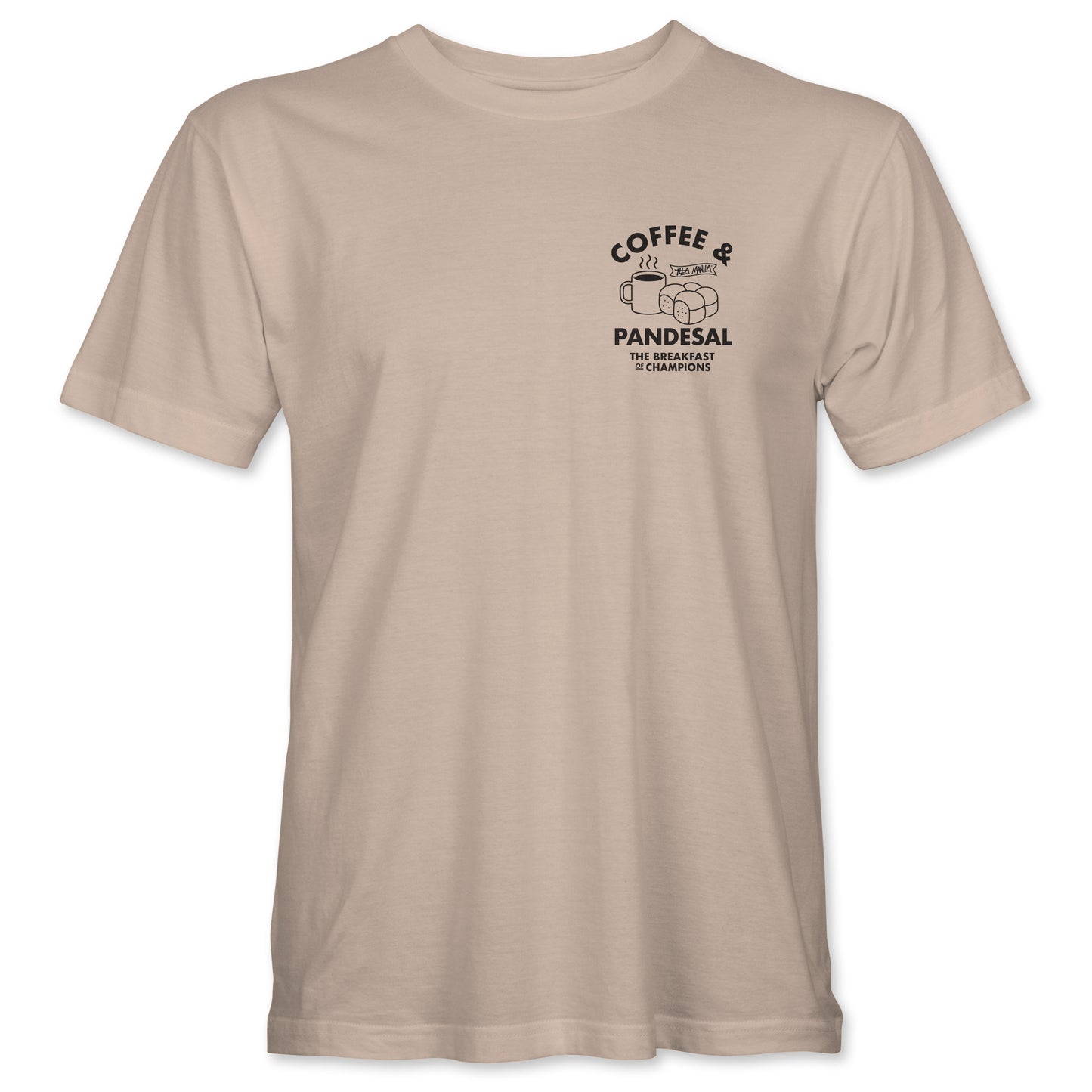 Coffee and Pandesal T-shirt - Sand