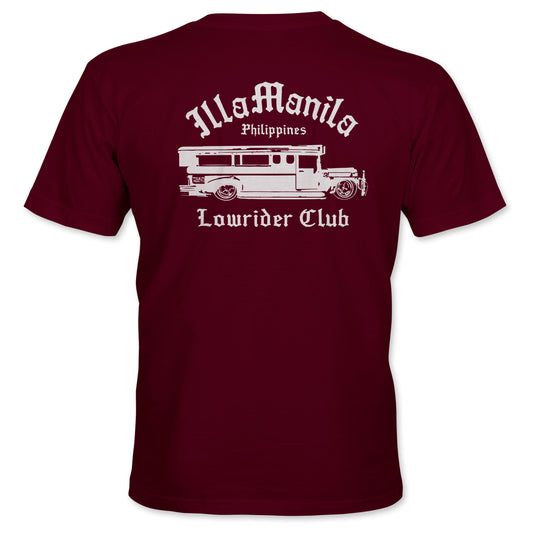 Jeepney Lowrider Club T-shirt - Maroon