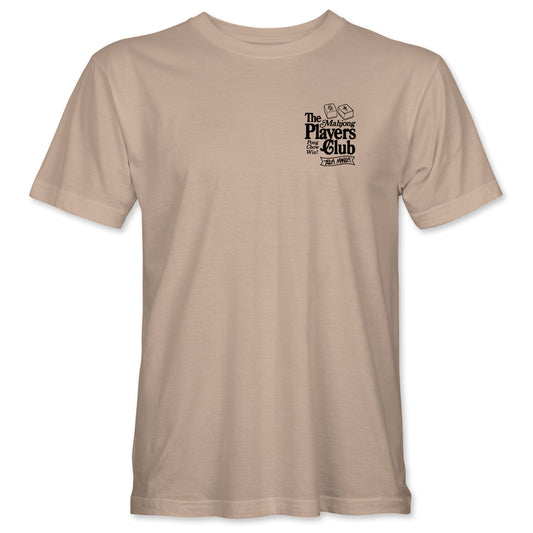 Mahjong Players Club T-shirt - Sand