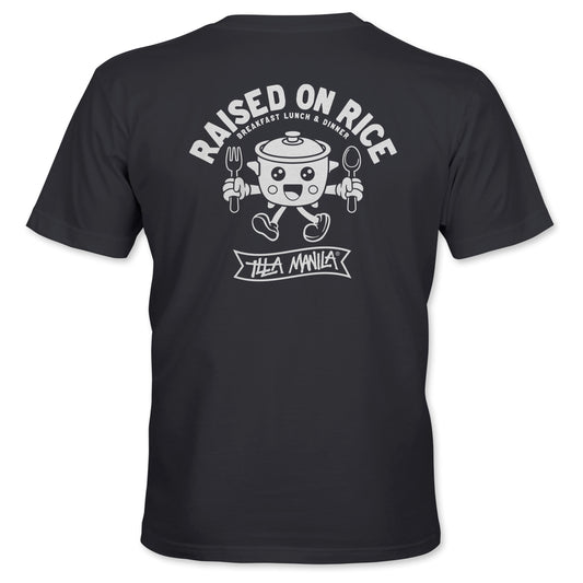 Raised  on Rice T-shirt - Charcoal
