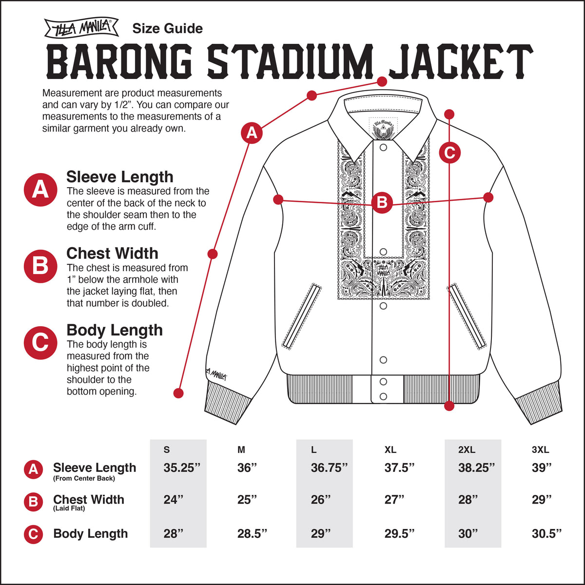 Barong Stadium Jacket - Navy