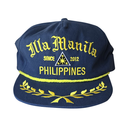 ILLA Unstructured Captain Hat - NAVY BLUE