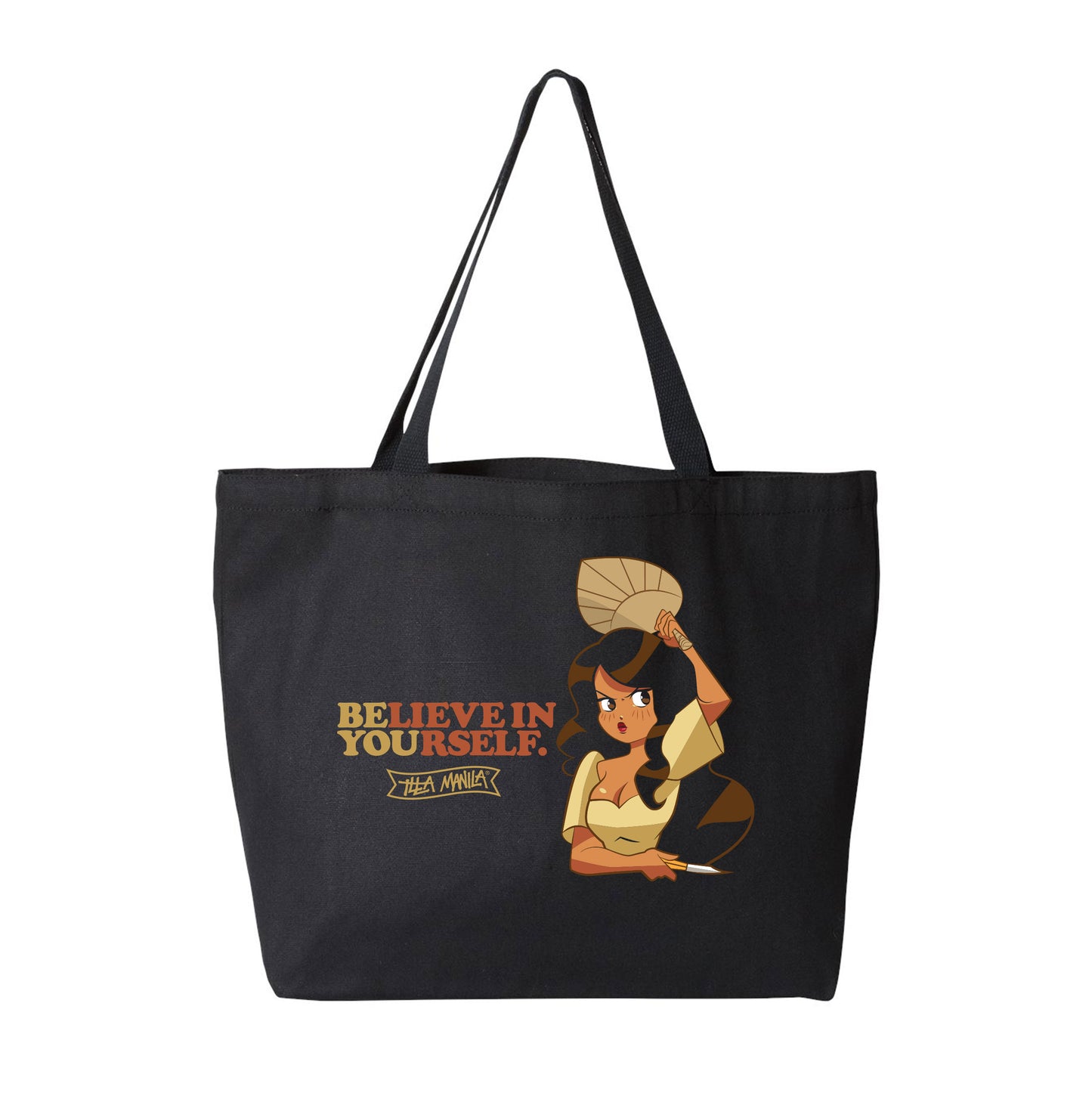 Pinay Balisong Tote Bag - Black