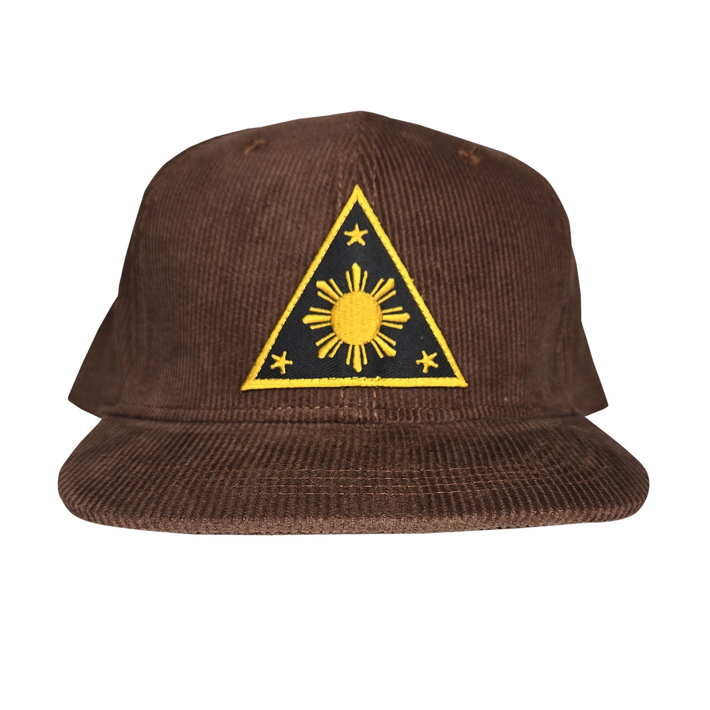 ILLA Triangle Sun Corduroy Snapback - BROWN