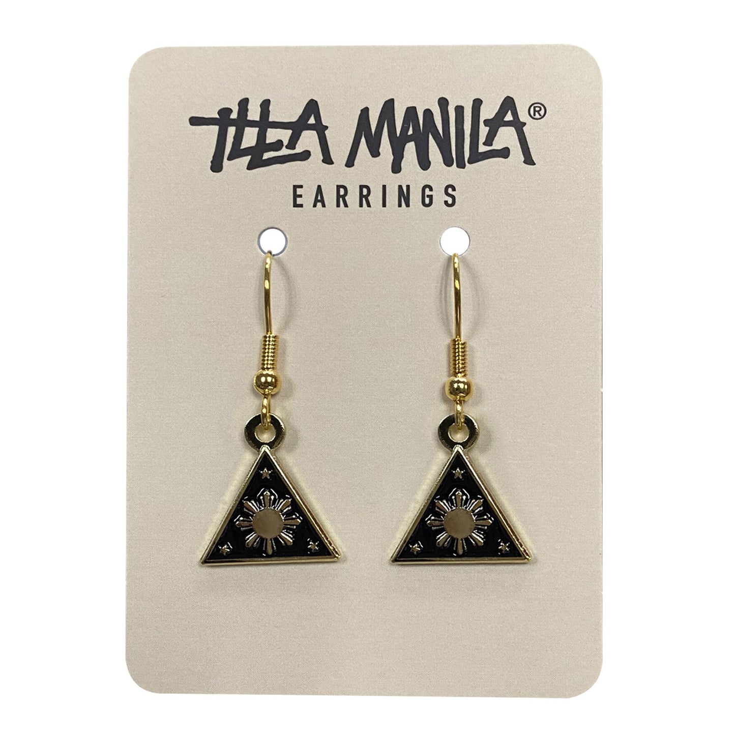 Triangle Sun Dangle Earrings