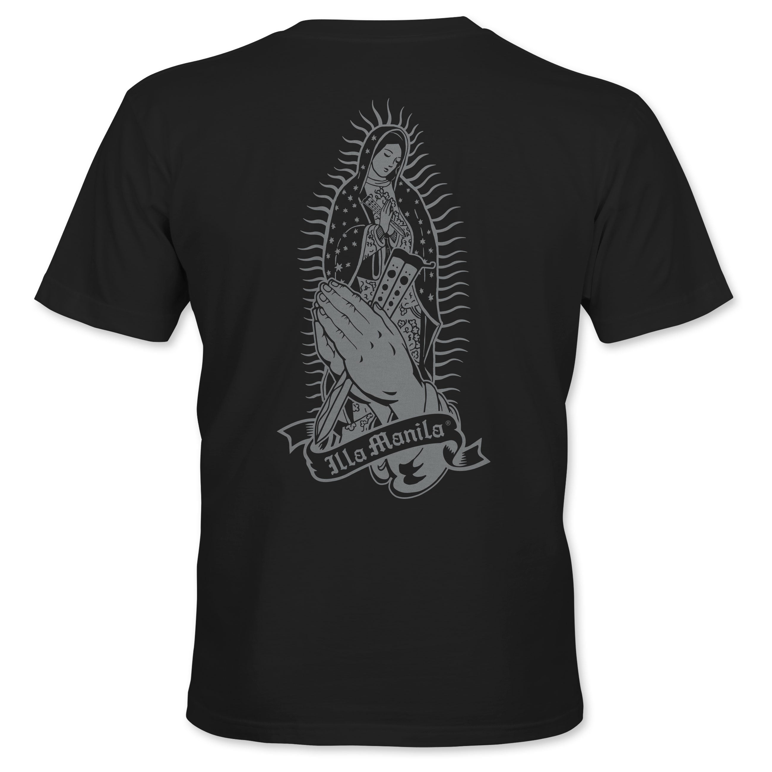 Our Lady Praying Hands T-shirt - Black