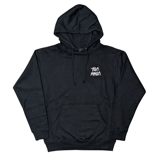 ILLA Logo Embroidery Pullover Hoodie - Black