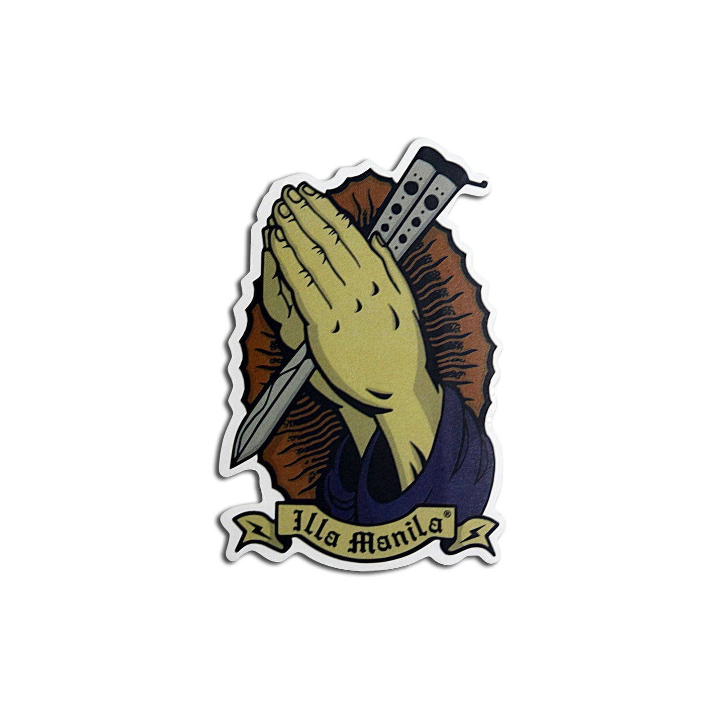 Praying Hands Vinyl Sticker