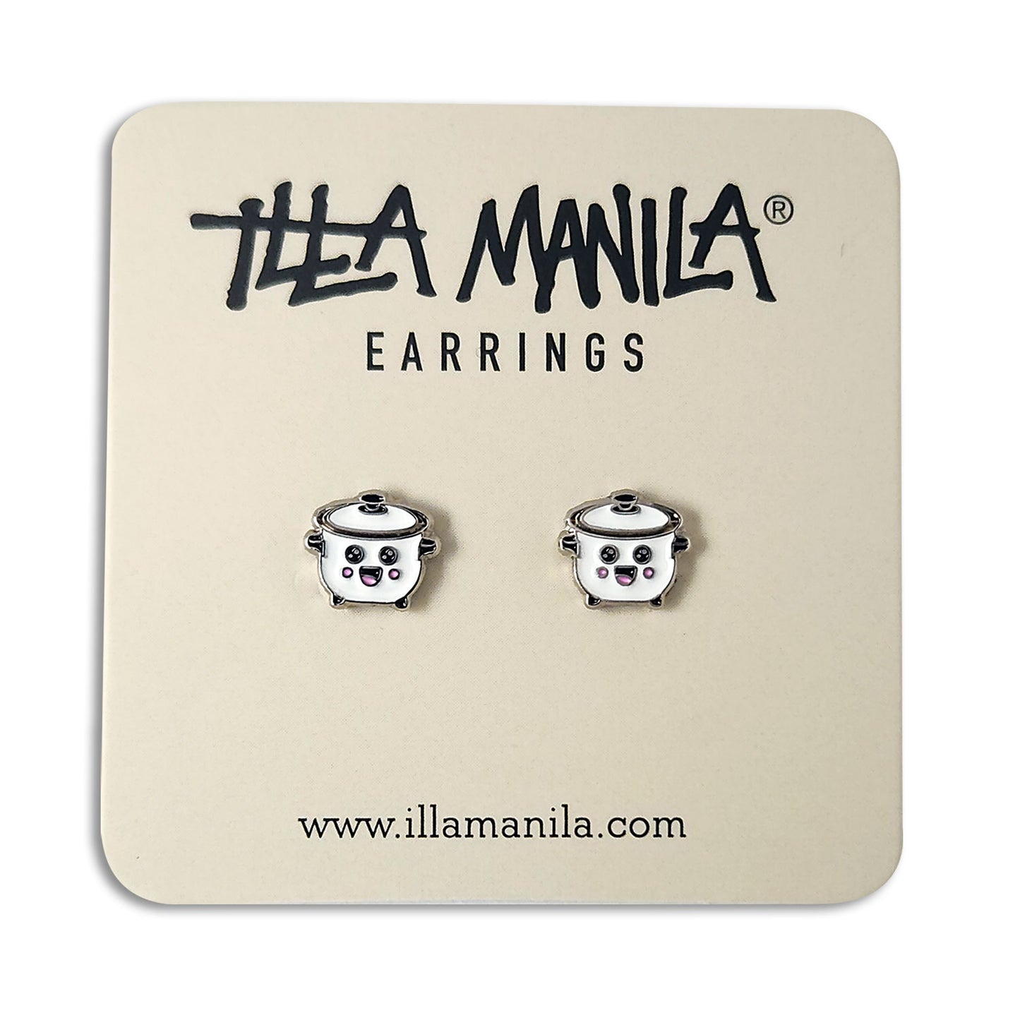 Rice Cooker Stud Earrings