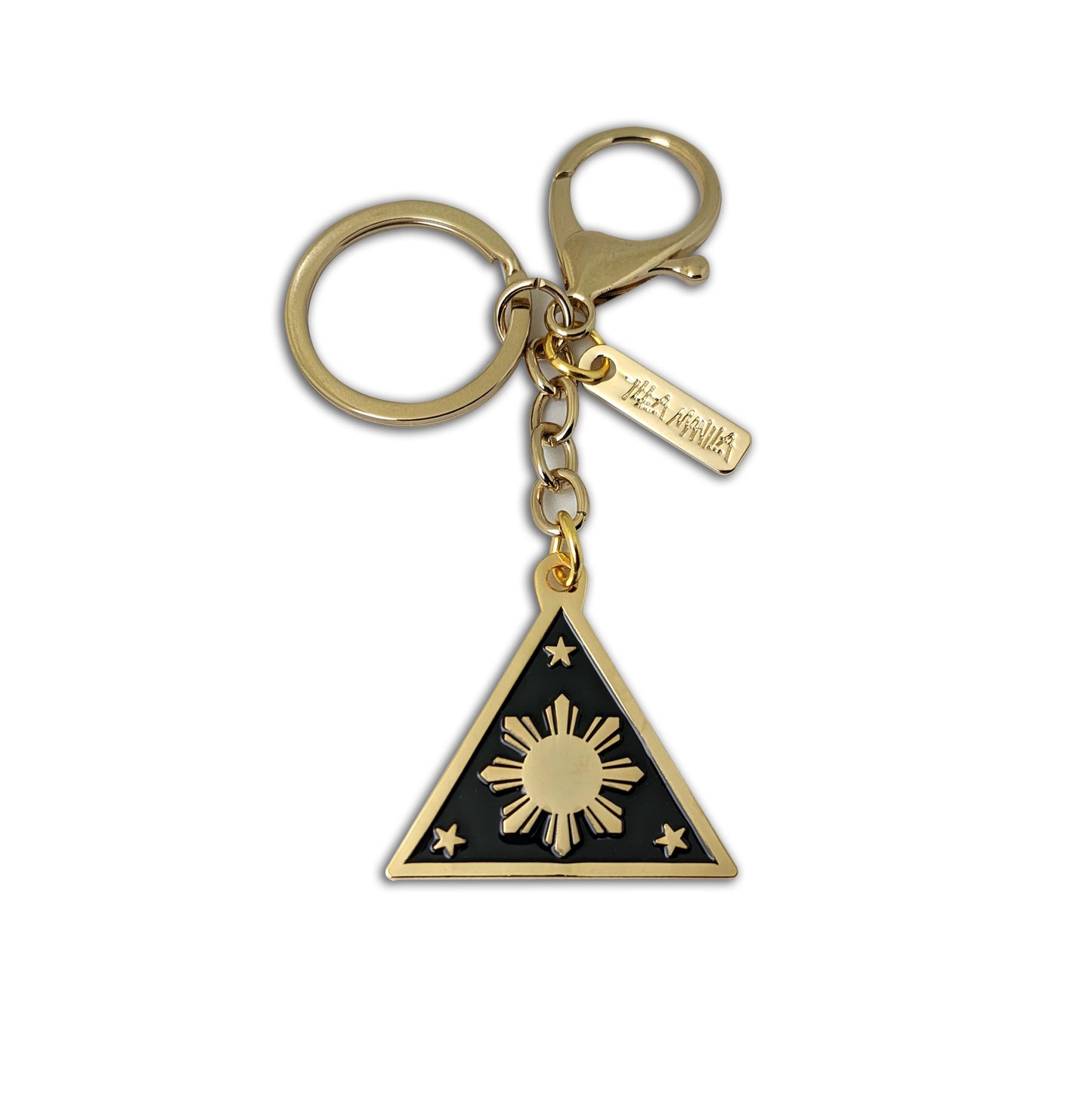 Triangle Sun Keychain