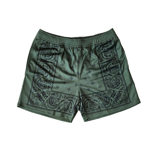 Barong Bandana Shorts - ARMY GREEN