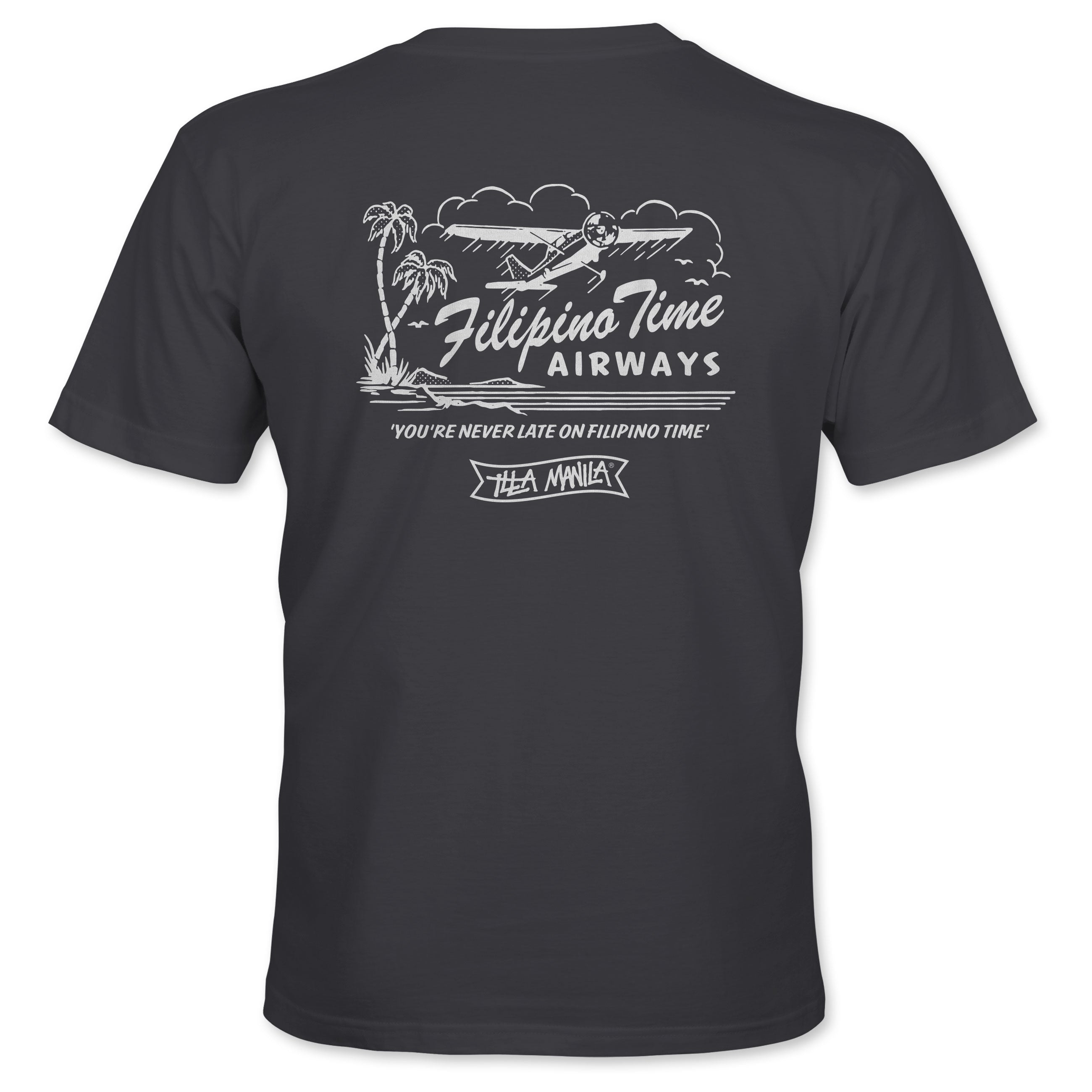 Filipino Time Airways T-shirt - Charcoal