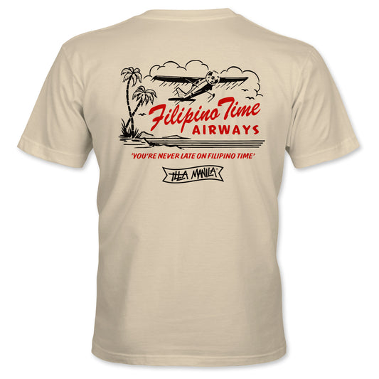 Filipino Time Airways T-shirt - Cream