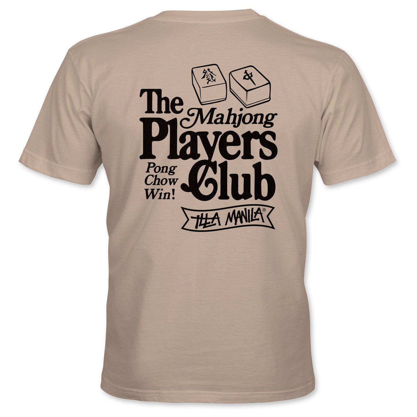 Mahjong Players Club T-shirt - Sand