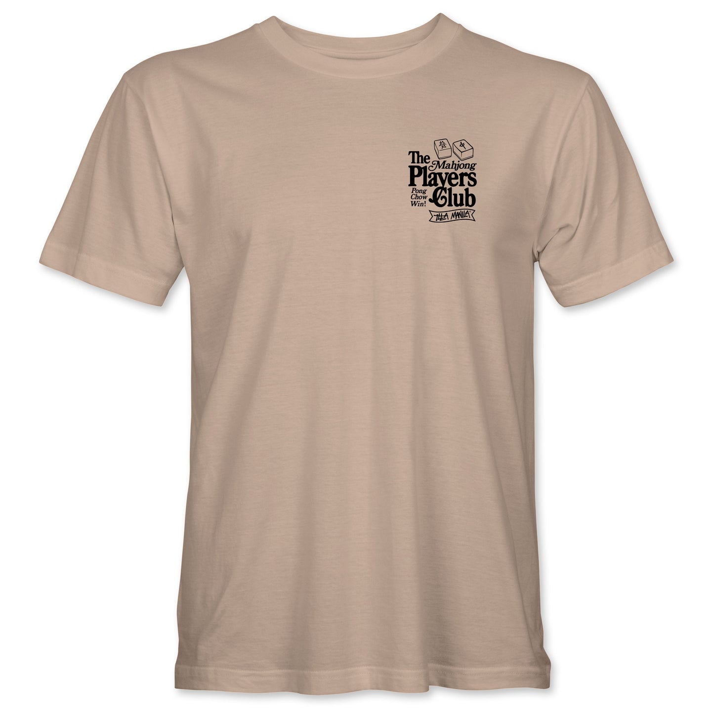 Mahjong Players Club T-shirt - Sand