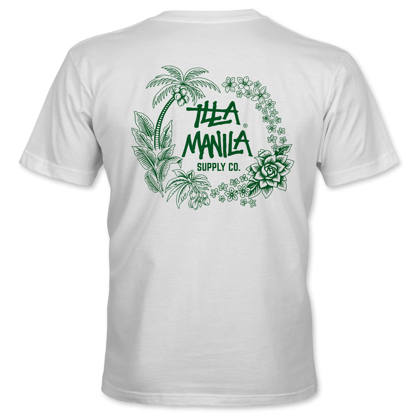Tropical Circle T-shirt - White