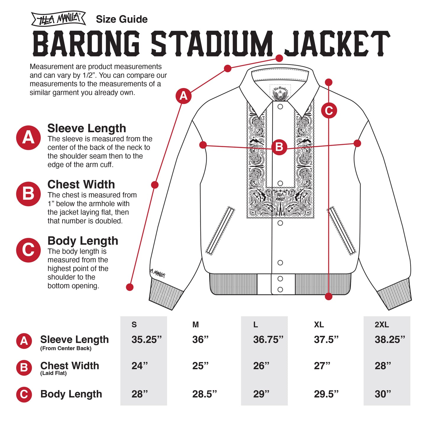 Barong Stadium Jacket - Black