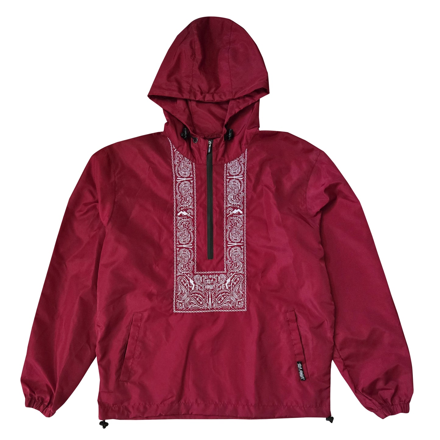 Barongorak Pullover Jacket - Burgundy Red