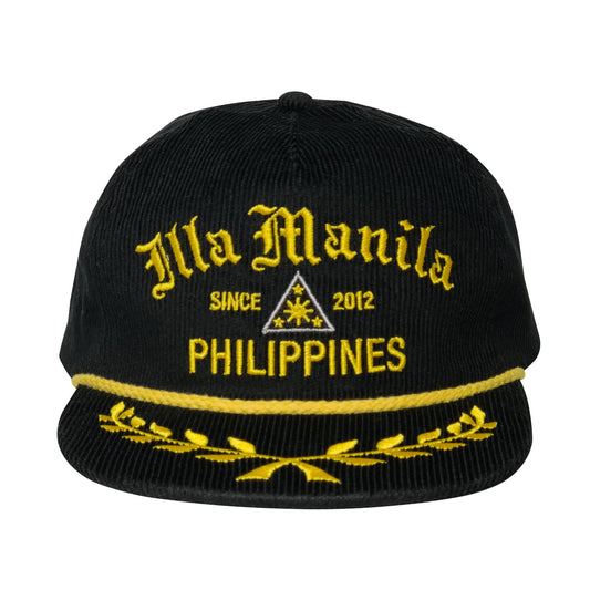ILLA Unstructured Captain Hat Corduroy - Black