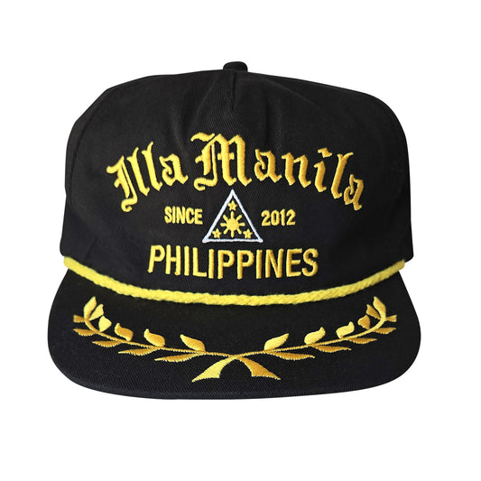 ILLA Unstructured Captain Hat - Black
