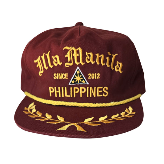 ILLA Unstructured Captain Hat - MAROON