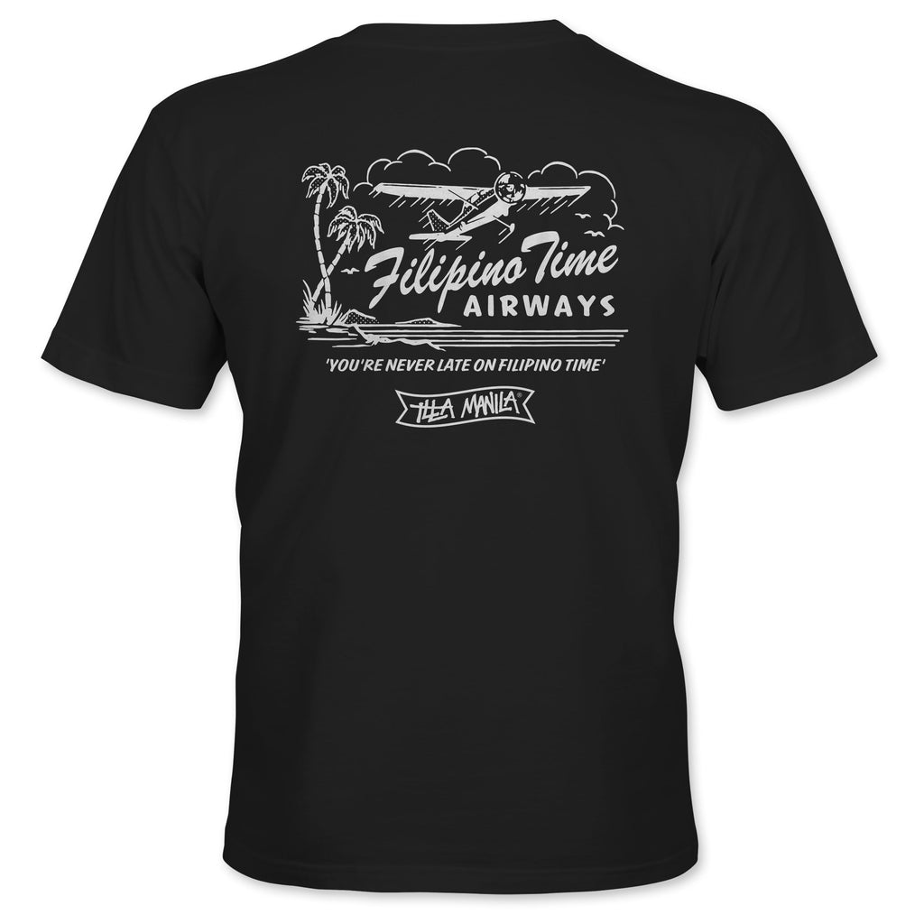 Filipino Time Airways T-shirt - Black