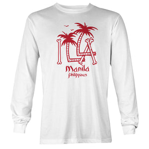 ILLA Palm Trees Long Sleeve T-shirt - White