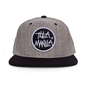 Circle Logo Snapback - Heather/Black