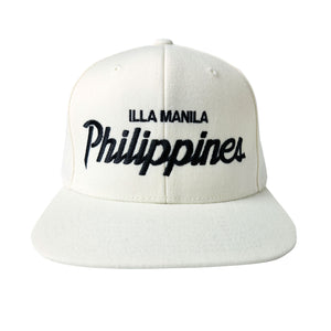ILLA Philippines Script Snapback Snapback - White