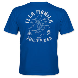 Triangle Map T-shirt - Royal Blue