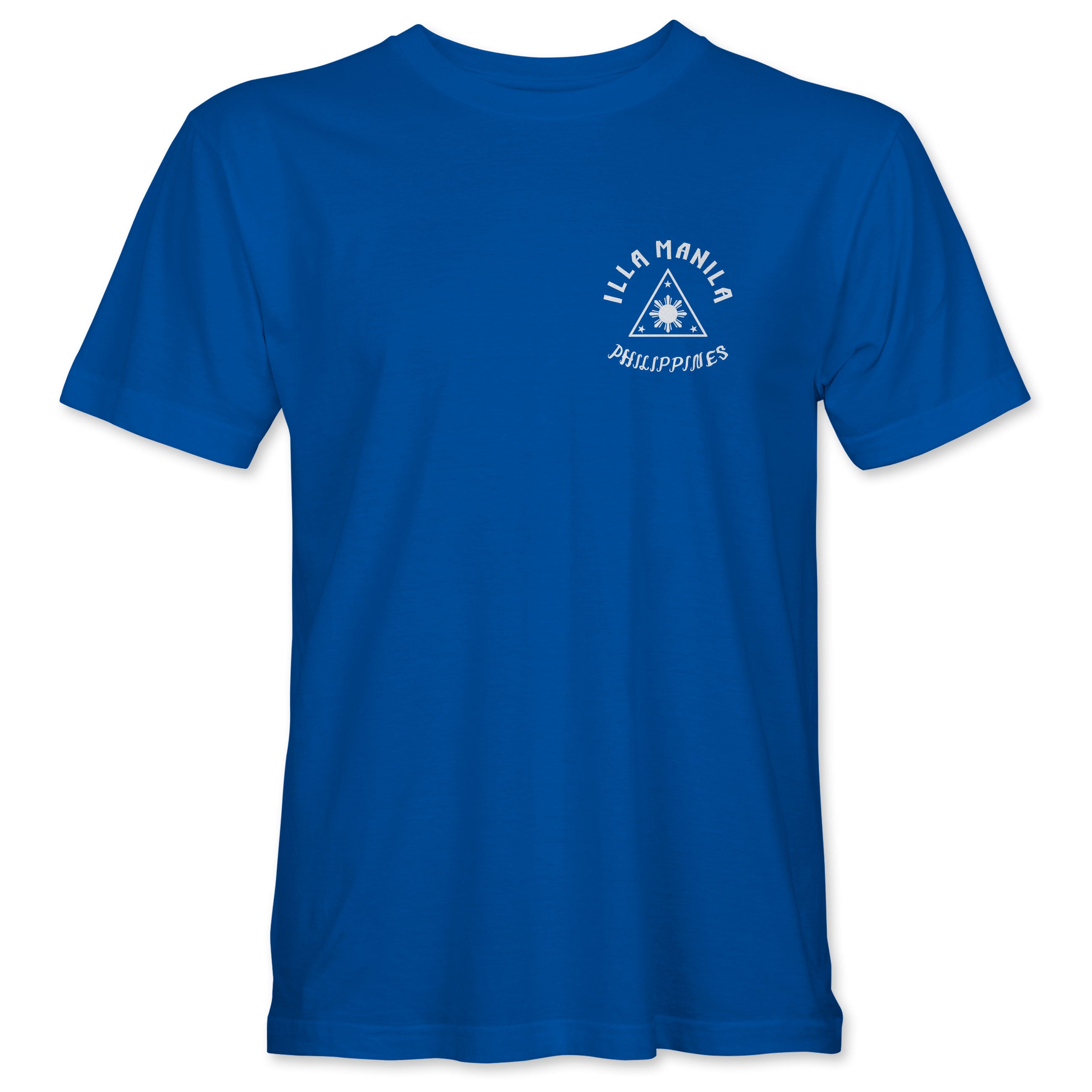 Triangle Map T-shirt - Royal Blue