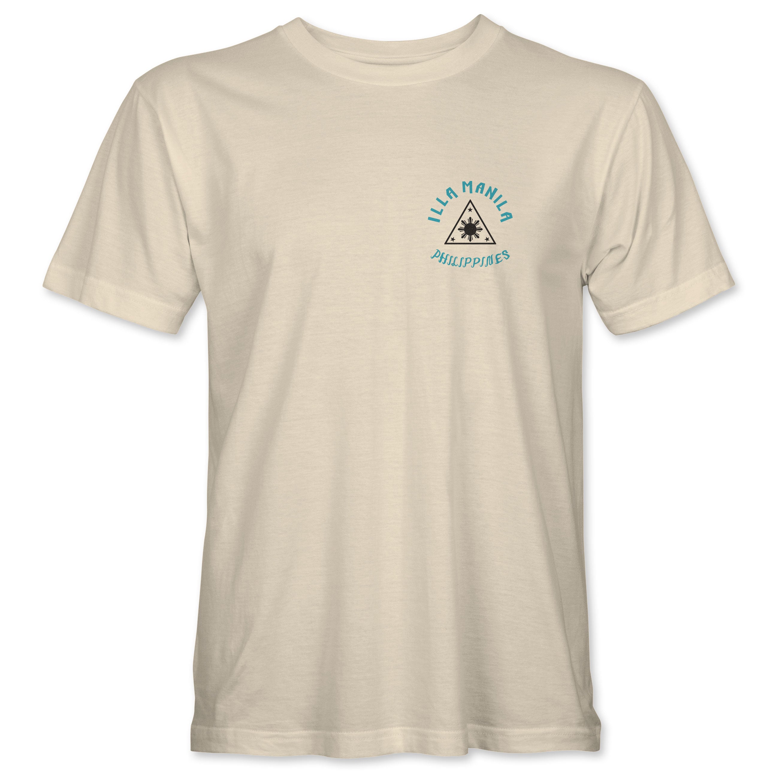 Triangle Map T-shirt - Cream