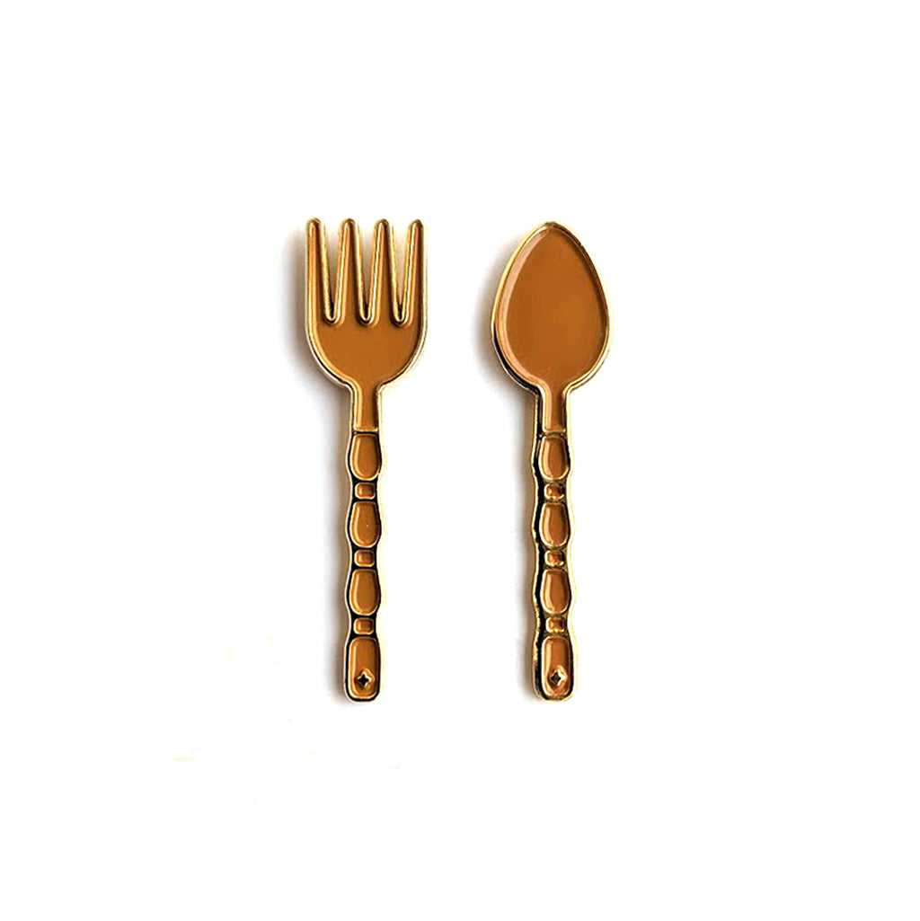 Fork and Spoon Enamel Pin