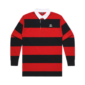 ILLA Rugby Stripe Jersey - Black/Red