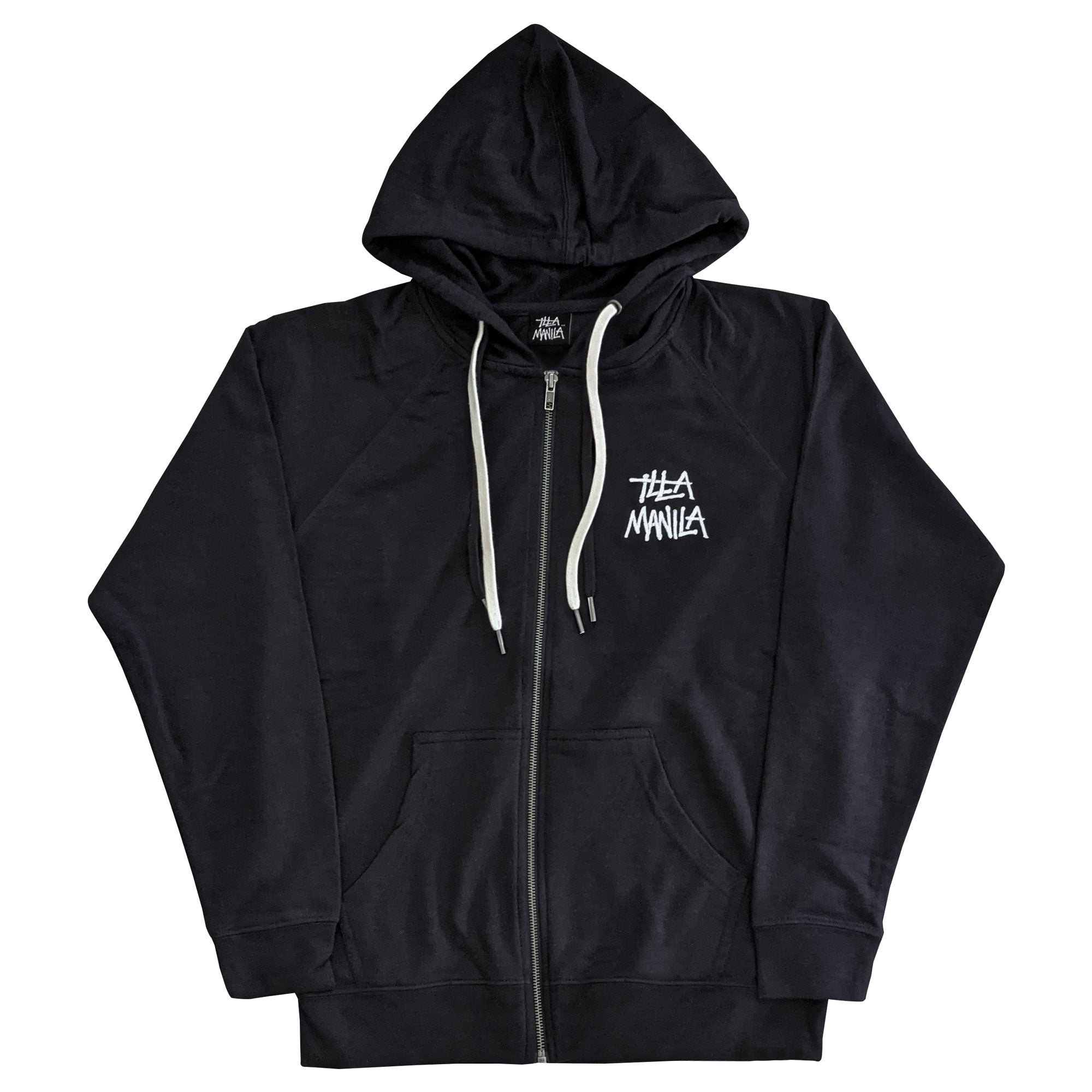 ILLA Logo Lightweight Zip-Up Hoodie - Black