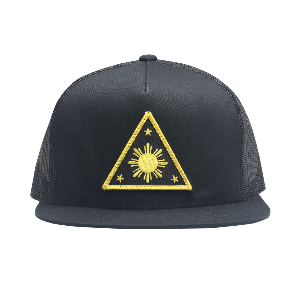 ILLA Triangle Sun Black/Yellow Patch Trucker - Black