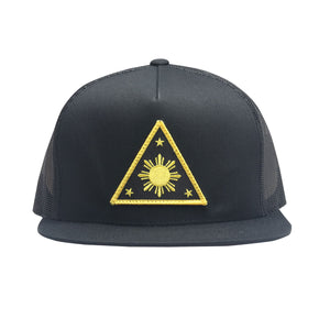 ILLA Triangle Sun Black/Yellow Patch Trucker - Black